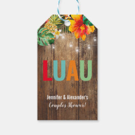 Luau Party Cadeaulabel