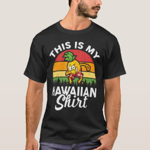 Luau Party Costume Dabbing Pineapple Dit is mijn H T-shirt