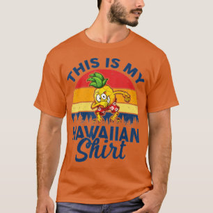 Luau Party Costume Dabbing Pineapple Dit is mijn H T-shirt