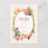 Luau Sweet sixteen Hula Numéro de table ID1092 (Devant)