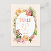 Luau Sweet sixteen Hula Numéro de table ID1092 (Dos)