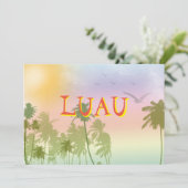 Luau Sweet sixteen Invitation Hawaïen (Debout devant)