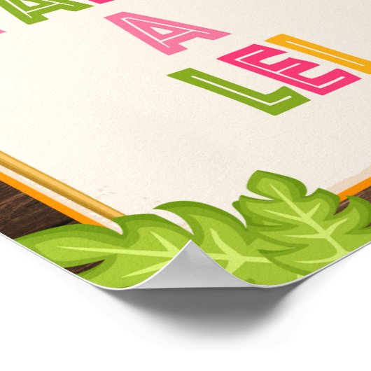 Luau Take a Lei Bord Poster (Hoek)