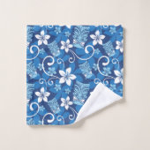 LUAU TIKI MOTIF (BLEU CLAIR) (Gant de toilette)