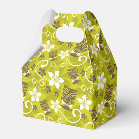 LUAU TIKI PATTERN BEDANKDOOSJES (Voorkant Zijde)