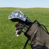 LUAU TIKI PATTERN (BLAUW) GOLFHEADCOVER (Insitu)