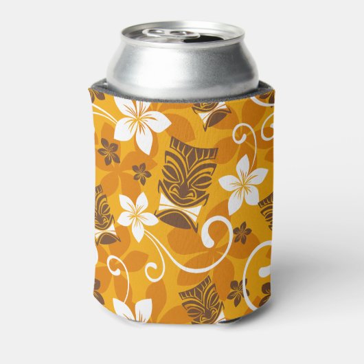 LUAU TIKI PATTERN (SINAASAPPEL) BLIKJESKOELER (Blikje Achterkant)