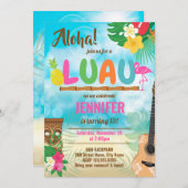 Luau Tropical Birthday Party (Voorkant / Achterkant)