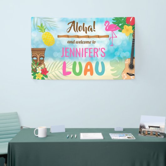 Luau Tropical Theme Spandoek (Beurs)
