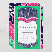 Luau Uitnodiging (Voorkant / Achterkant)