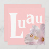 Luau Uitnodiging (Voorkant / Achterkant)