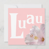 Luau Uitnodiging (Voorkant)