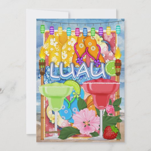 Luau Uitnodiging door SRF (Voorkant)