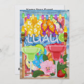 Luau Uitnodiging door SRF (Voorkant / Achterkant)