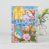 Luau uitnodiging door SRF (Staand voorkant)