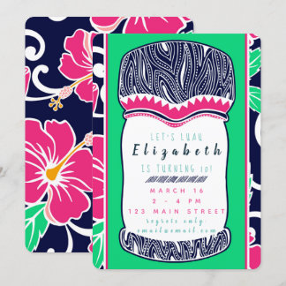 Luau-uitnodiging Kaart
