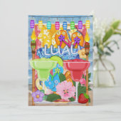 Luau uitnodiging van SRF (Staand voorkant)