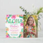 Luau-verjaardag Kaart (Staand voorkant)