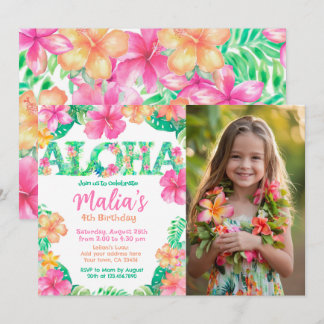 Luau-verjaardag Kaart