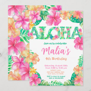 Luau Verjaardag Kaart