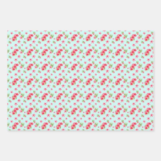 Luau verjaardag Tropische strandnaam Inpakpapier Vel (Voorkant)