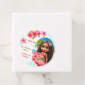 Luau verjaardagsfeest Tropisch strand Bedankjes Labels (In situ)