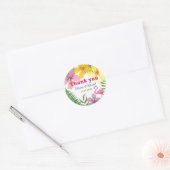 Luau Verlovingsfeest Dank u Ronde Sticker (Envelop)