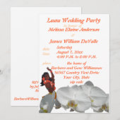 Luau Wedding Party for Couples Invitation Kaart (Voorkant / Achterkant)