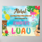 Luau Welcome Print, Value Poster Paper (Matte) (Devant)