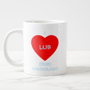 Lub Dub Heart klinkt grappig Cardioloog Grote Koffiekop