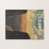 Lubango Angola Travel Art Vintage Legpuzzel (Horizontaal)