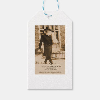 Lubavitcher Rebbe gaat naar de Ohel. 770. Chabad Cadeaulabel