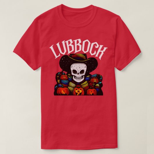 Lubbock Halloween T-shirt (Design voorkant)