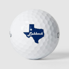 Lubbock Texas Lone Star State Map Proud West Texan Golfballen