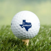 Lubbock Texas Lone Star State Map Proud West Texan Golfballen (Insitu Shirt)