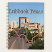 Lubbock Texas Map pictogram Agenda Planner (Voorkant)