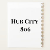 Lubbock Texas Map pictogram Agenda Planner (Achterkant)