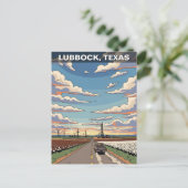 Lubbock Texas Reizen Briefkaart (Staand voorkant)