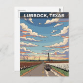 Lubbock Texas Reizen Briefkaart (Voorkant / Achterkant)