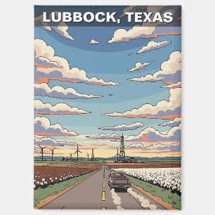 Lubbock Texas Reizen Magneet