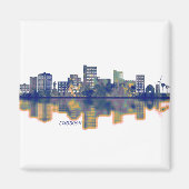 Lubbock Texas Skyline Magneet (Voorkant)