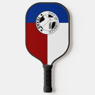 Lubbock (Texas) stadsvlag Pickleball Paddle