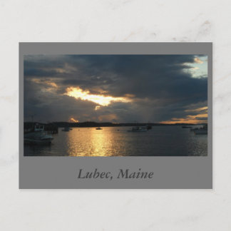 Lubec op Sunset Briefkaart
