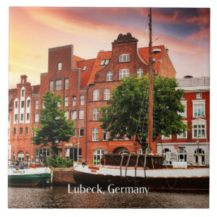 Lübeck Duitsland stadsgezicht foto Tegeltje