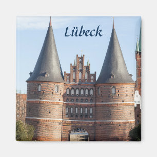 Lübeck Holstentor Gate foto Magneet