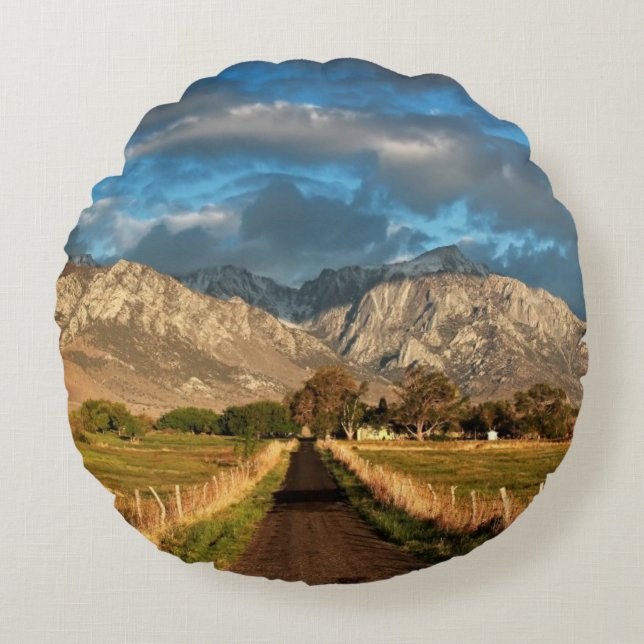 Lubken Canyon Road Rond Kussen (Voorkant)