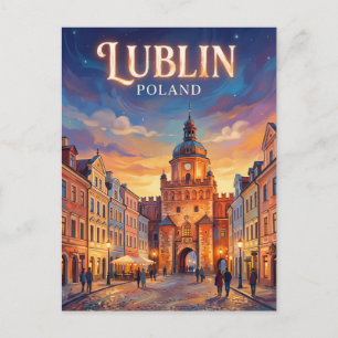 Lublin Oude Stad Polen Briefkaart