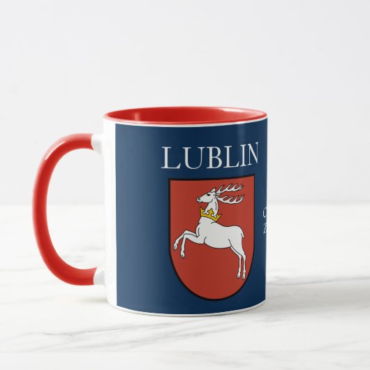 Lublin Pologne Crest Mug (Gauche)