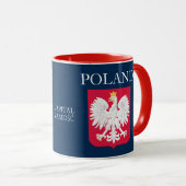 Lublin Pologne Crest Mug (Devant droit)