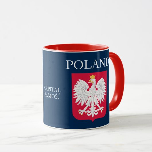 Lublin Pologne Crest Mug (Devant droit)